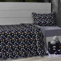 Kit Cobre Leito Solteiro + Porta Travesseiro + Lençol 3Pçs Espaço - Bene Casa