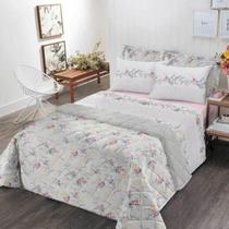 Kit cobre leito solteiro Royal Dupla Face Santista - Vivian Rosa Kit cobre leito solteiro Royal Dupla Face Santista - Vivian Rosa