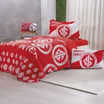 Kit Cobre Leito Solteiro Times de Futebol Bene Casa INTER
