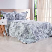 Kit Cobre Leito Solteiro Ultra Lisse New 100% Poliéster 160x220cm Lucca