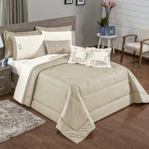 Kit Cobre Leito Splendore Casal Queen 9 peças