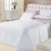 Kit Cobre Leito Top Line Casal Queen 3 Peças 100% Poliéster - Branco