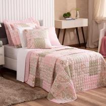 Kit Cobre Leito Top Line Loire Solteiro 2 Peças Rosê Kit Cobre Leito Top Line Loire Solteiro 2 Peças Rosê