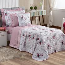 Kit Cobre Leito Top Line Malta Solteiro 2 Peças Branco Kit Cobre Leito Top Line Malta Solteiro 2 Peças Branco