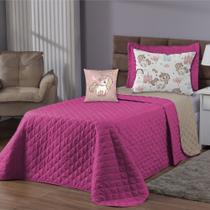 Kit Cobre Leito Unicórnio Solteiro 05 peças - Dupla Face