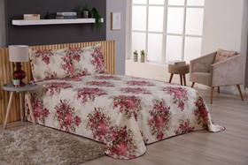Kit Cobre Leito Viena Estampado Queen 3 Peças Preço Baixo