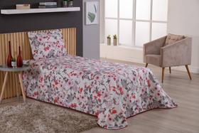 Kit Cobre Leito Viena Estampado Solteiro 2 Peças Preço Baixo