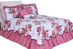 Kit Cobreleito Belize de Casal Queen 5 peças Deccoralle Kit Cobreleito Belize de Casal Queen 5 peças Deccoralle