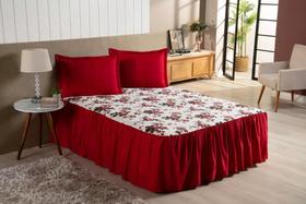 Kit Cobreleito Bella Vida Queen Colcha Matelasse Coxa Casal Cocha Com Babado