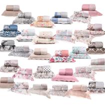 Kit Cobreleito Ultra Casal Sortido Bene Casa Brubrelel