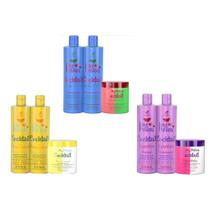 Kit cocktail capilar love pontion - pinã colada -morango e menta -espanhola