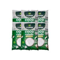 Kit coco ralado profissional flocos padrão 1kg c/ 6 - copra