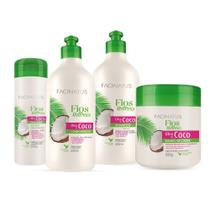 Kit Coco Shampoo/Condicionador/Banho De Creme/Finalizador)