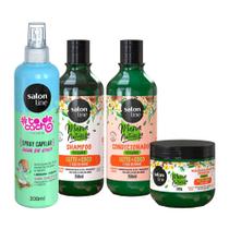 Kit Coco Shampoo + Condicionador + Máscara + Spray Água de Coco - Salon Line