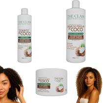 Kit Coco Shampoo e Máscara e Creme De Pentear - THE CLASS