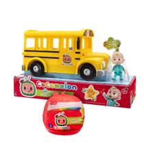Kit Cocomelon - Yellow School Bus + Mini Figura C/ Acessório