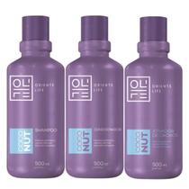 Kit Coconut Cachos Perfeitos 1 Shampoo 1 Cond 1 Ativador De Cachos 500ml Oriente Life