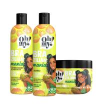 Kit Coconut Curls Brazilian Mania Completo Oh My (3 itens)