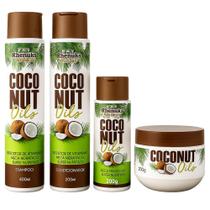 Kit Coconut Oils Rhenuks Brilho e Vitalidade - 4Itens