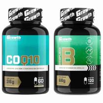 Kit Coenzima Q10 60 Caps + Complexo B 120 Caps Growth - Growth Supplements