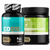 Kit Coenzima Q10 60 Caps + Creatina 100g Monohidratada Growth - Growth Supplements