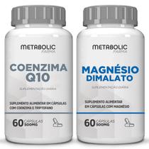 Kit Coenzima Q10 Magnesio Dima la to 500Mg 120 Cápsulas Metabolic Farma
