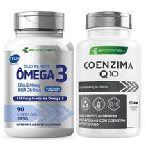 Kit Coenzima Q10 Ubiquinol + Omega 3 1360Mg Epa Dha Selo Pureza Ifos 150cáps