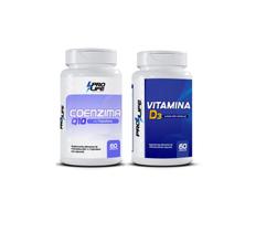 Kit CoenzimaQ10 com Vitamina D3 60 cápsulas PRO LIFE Kit CoenzimaQ10 com Vitamina D3 60 cápsulas PRO LIFE