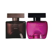 Kit Coffee Woman Seduction Desodorante Colônia 100ml + Coffee Man Seduction Desodorante Colônia 100ml Para Ele Para Ela Presente Oboticário