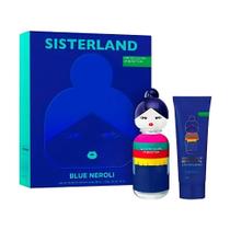 Kit Coffret Sisterland - Perfume Blue Neroli Sisterland 80ml - EDT + Body Spray 75ml - Benetton