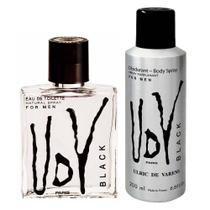 Kit Coffret UDV Black Ulrich de Varens EDT Masculino- Udv Black EDT Masculino 100ml+Desodorante 200M