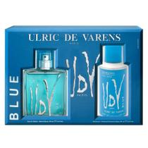 Kit Coffret UDV Blue Ulric de Varens EDT Masculino- UDV Blue 100ml+ Desodorante 200ml
