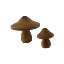 Kit Cogumelos em madeira 7 e 10cm