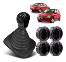 Kit Coifa + Bola Cambio + Difusor Ar Celta Prisma 2007 08 09 10 11 12 13 14 15 2016 - Preto