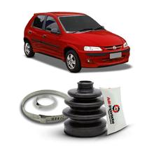 Kit Coifa Borracha Graxa Abraçadeira Homocinética Lado Roda Chevrolet Celta 2000 2001 2002 2003 2004 2005 2006