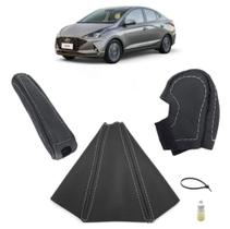 Kit Coifa Forro E Capas Couro Proteção Câmbio Manual E Freio De Mão Hb20 Comfort Plus 2020 Á 2026 Kit Coifa Forro E Capas Couro Proteção Câmbio Manual E Freio De Mão Hb20 Comfort Plus 2020 Á 2026