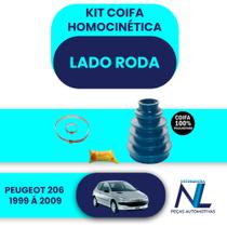 kit Coifa homocinética lado roda trizeta Peugeot 206 307 motor 1.6v
