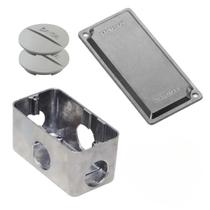 Kit - coindulete (dailet) múltiplo tipo x 1" completo com tampa cega + tampão + unidut múltiplo