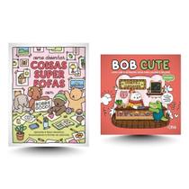 Kit Coisas Superfofas (Bobbie Goods) + Livro com 24 ilustrações fofas para pintar e cartela de adesivos (Bob Cute)