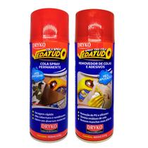 Kit Cola e Tira Cola em Spray 400ml Removedor Adesivo Dryko Artesanato Espuma Isopor Papel Grude
