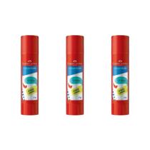 Kit Cola em Bastão 21g c/ 3 Unidades Faber Castell OF/8122