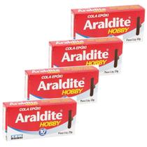 Kit Cola Epóxi 10 Minutos 23g Araldite Hobby 4 Unidades - TEK BOND