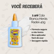 Kit Cola Escolar Líquida Bastão Branca Colorida - Escolha Seu Kit