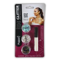 Kit Cola Glitter para Corpo e Rosto