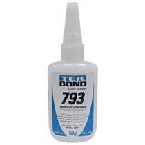 Kit Cola Instantânea 793 Média Viscosidade 50g 6 Unidades - TEK BOND Kit Cola Instantânea 793 Média Viscosidade 50g 6 Unidades - TEK BOND