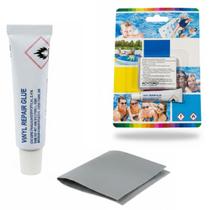 Kit Cola para Reparo Piscina Infláveis Vinil com Remendo