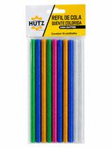 Kit Cola Quente Colorida com Glitter 7mm Fino 10 Peças HUTZ Ideal para Artesanato e Decoração Kit Cola Quente Colorida com Glitter 7mm Fino 10 Peças HUTZ Ideal para Artesanato e Decoração