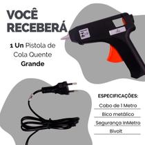 Kit Cola Quente Pequena Grande Para Artesanato - Escolha Seu Kit Kit Cola Quente Pequena Grande Para Artesanato - Escolha Seu Kit