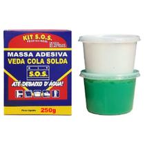 Kit Cola SOS Massa Epoxi Secagem Normal 250g