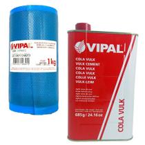 Kit Cola+ Vulcanite Vipal Reparo Remendos Câmara Borracheiro